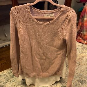 Well loved layered sweater